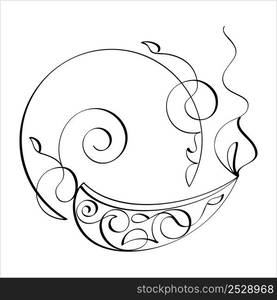 Diwali Diya Pen Ink Style Sketch Greeting, Festival Of Light, Symbolic Victory Of Light Over Darkness, Good Over Evil Vector Art Illustration