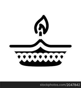 diwali holiday glyph icon vector. diwali holiday sign. isolated contour symbol black illustration. diwali holiday glyph icon vector illustration