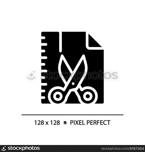 DIY STEM pixel perfect black glyph icon. Development activity. School students activities. Interaction in groups. Silhouette symbol on white space. Solid pictogram. Vector isolated illustration. DIY STEM pixel perfect black glyph icon