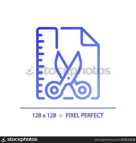 DIY STEM pixel perfect gradient linear vector icon. Development activity. School students activities. Interaction. Thin line color symbol. Modern style pictogram. Vector isolated outline drawing. DIY STEM pixel perfect gradient linear vector icon