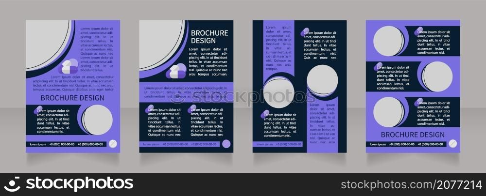 Dizziness and vertigo in adults reason blank brochure layout design. Vertical poster template set with empty copy space for text. Premade corporate reports collection. Editable flyer paper pages. Dizziness and vertigo in adults reason blank brochure layout design