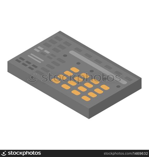 Dj console icon. Isometric of dj console vector icon for web design isolated on white background. Dj console icon, isometric style