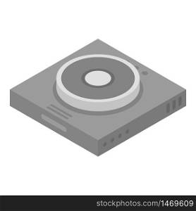 Dj deck icon. Isometric of dj deck vector icon for web design isolated on white background. Dj deck icon, isometric style
