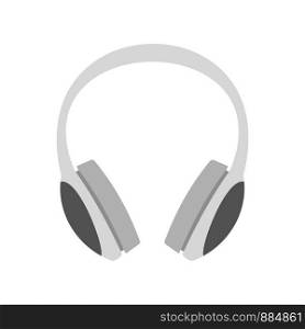 Dj headphones icon. Flat illustration of dj headphones vector icon for web design. Dj headphones icon, flat style