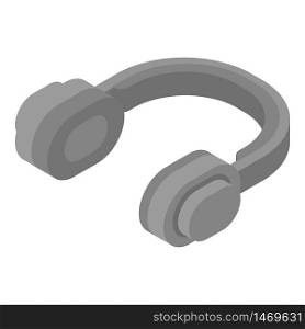 Dj headphones icon. Isometric of dj headphones vector icon for web design isolated on white background. Dj headphones icon, isometric style