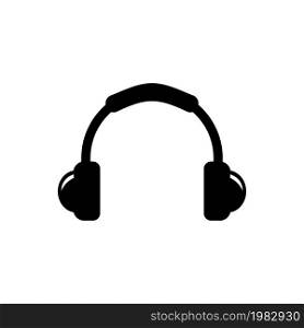 DJ Headphones, Music Gadget, Headset. Flat Vector Icon illustration. Simple black symbol on white background. DJ Headphones, Music Gadget, Headset sign design template for web and mobile UI element. DJ Headphones, Music Gadget, Headset. Flat Vector Icon illustration. Simple black symbol on white background. DJ Headphones, Music Gadget, Headset sign design template for web and mobile UI element.
