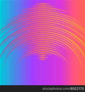 DJ mix cover with vibrant colorful music waveform as a vinyl grooves. Music cover with vibrant waveform as a vinyl grooves