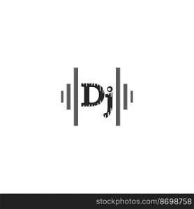 dj music logo vector icon design illustration