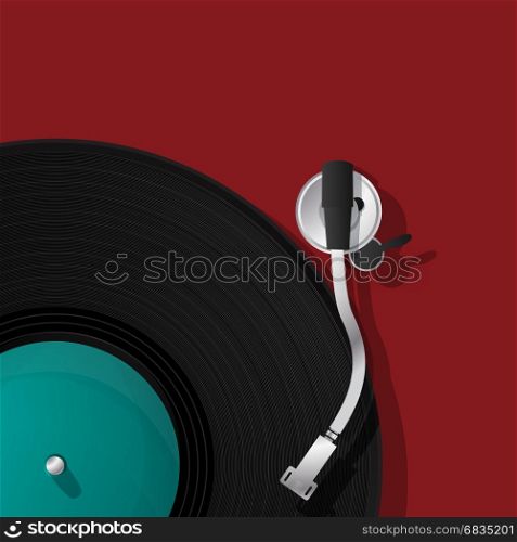 DJ record player vinyl icon