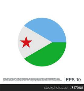 Djibouti Flag Icon Template