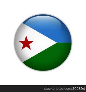 Djibouti flag on button