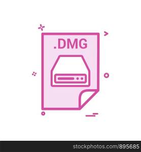 dmg application download file files format icon vector design