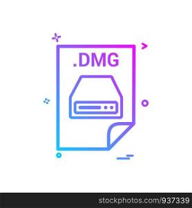dmg application download file files format icon vector design