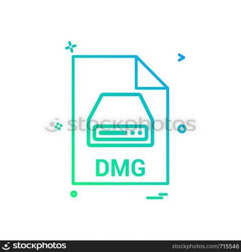 dmg file file extension file format icon vector design