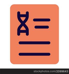 DNA analysis report with swab testing method