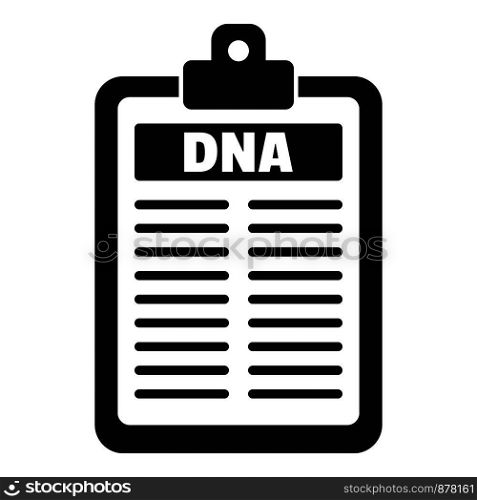 Dna checkboard icon. Simple illustration of dna checkboard vector icon for web design isolated on white background. Dna checkboard icon, simple style