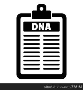 Dna checkboard icon. Simple illustration of dna checkboard vector icon for web design isolated on white background. Dna checkboard icon, simple style