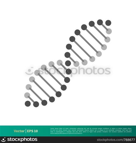 DNA Chromosome Icon Vector Logo Template Illustration Design. Vector EPS 10.