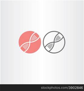 dna circle icons vector design element
