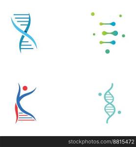 DNA element logo. Bio tech, DNA people, bio DNA, spiral DNA. Logo can be for science, pharmacy and medical.