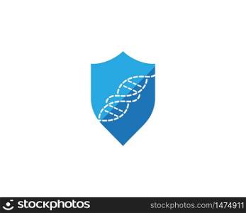DNA genetic icon template