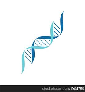 DNA helix logo design template