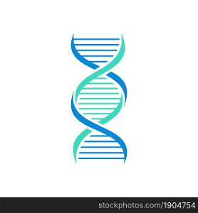 DNA helix logo design vector