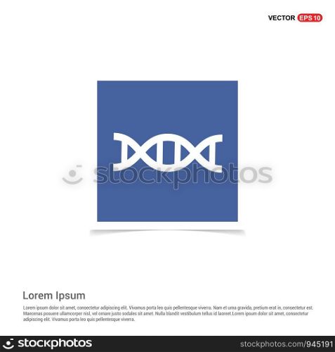 DNA icon - Blue photo Frame
