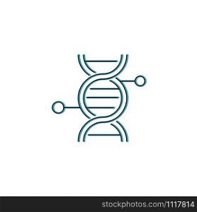 DNA icon design template trendy