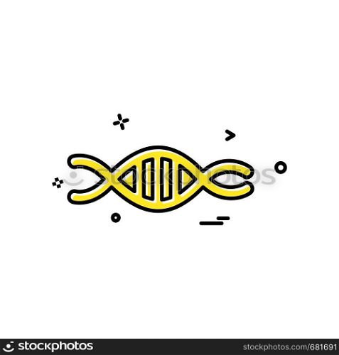 DNA icon design vector