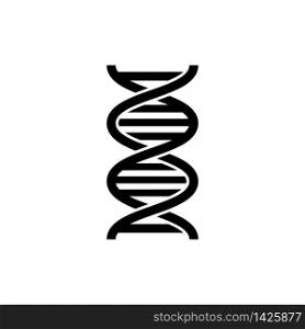 DNA icon in trendy flat design