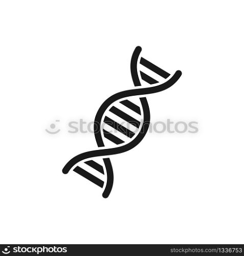 DNA icon in trendy flat style