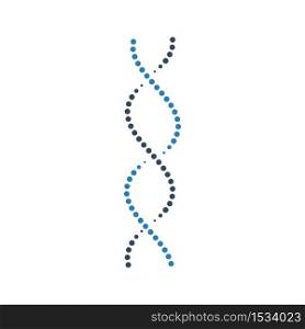 DNA icon isolated on white background. Vector illustration