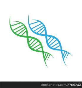 DNA icon logo design illustration