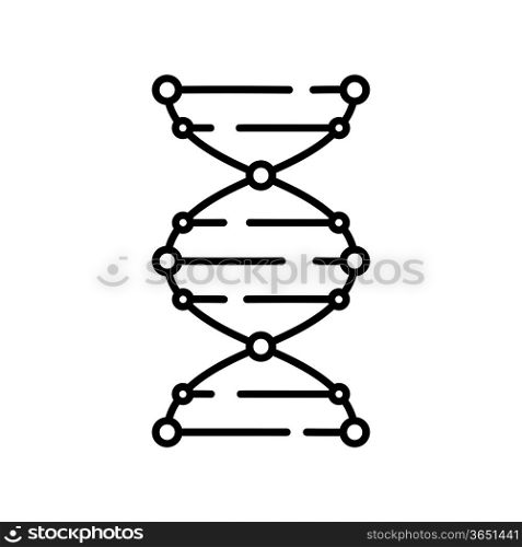 DNA icon. Logo template of DNA. DNA symbol sign