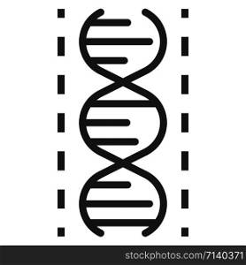 Dna icon. Outline dna vector icon for web design isolated on white background. Dna icon, outline style