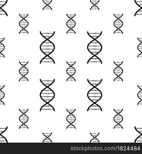 Dna Icon Seamless Pattern, Deoxyribonucleic Acid, Icn Vector Art Illustration