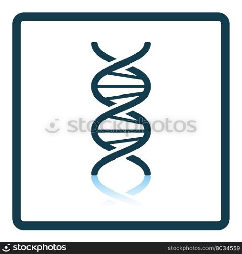 DNA icon. Shadow reflection design. Vector illustration.