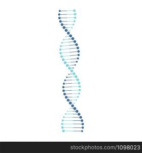 DNA icon symbol flat style. Vector eps10