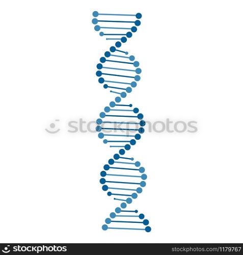 dna icon vector isolated on white background. dna icon vector isolated on white