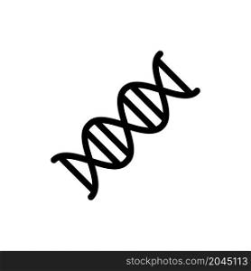 DNA icon vector line style