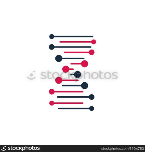 DNA logo design vector template