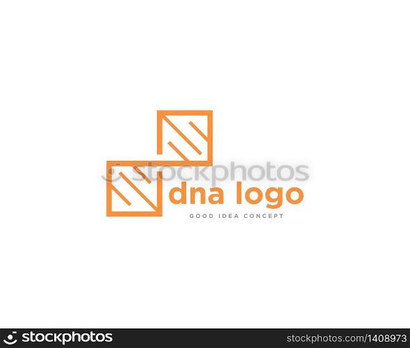 DNA Logo Icon Design Vector