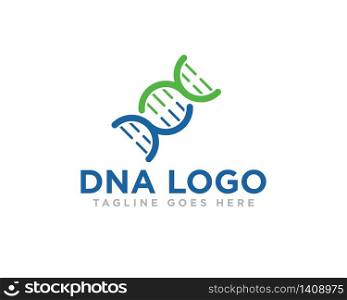 DNA Logo Icon Design Vector