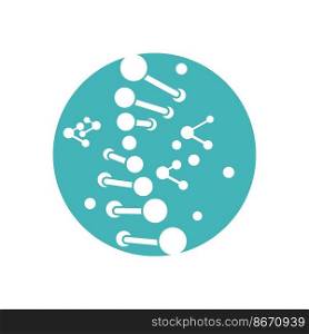 DNA logo illustration vector template