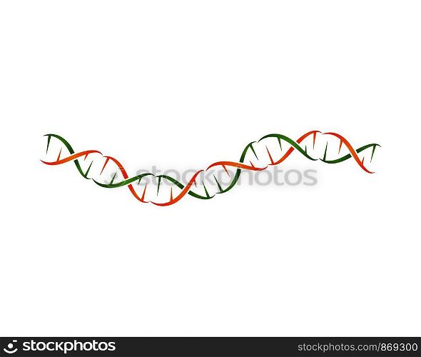 DNA logo vector icon template