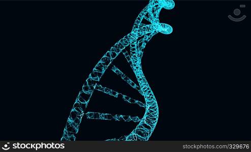 DNA molecule helix, vector illustration for medical, research and science creative, modern background. DNA molecule helix, vector illustration for medical and science creative, modern background