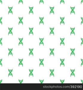 DNA pattern. Cartoon illustration of DNA vector pattern for web. DNA pattern, cartoon style