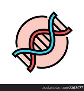 dna research color icon vector. dna research sign. isolated symbol illustration. dna research color icon vector illustration