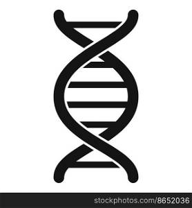Dna research icon simple vector. Gmo food. Biology fruit. Dna research icon simple vector. Gmo food